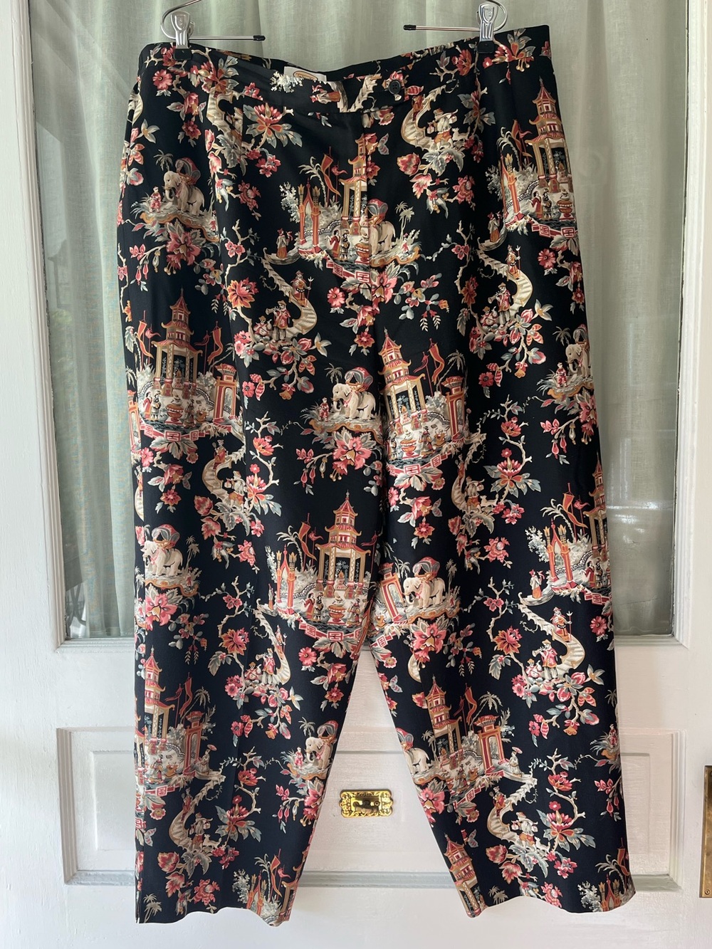 Talbots Sz 24W Silk & Wool Blend Stretch Waist Ankle Pants